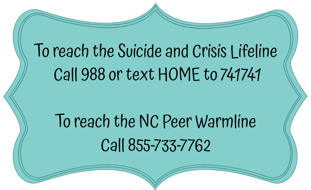 Suicide_Awareness_Resources_1 image Suicide Awareness Resources - Call 988 or text HOME to 741741; NC Peer Warmline 855-733-7762