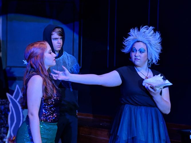 TheLittleMermaidJr-ArielUrsulaandHenchman Fine Arts at Haywood Christian Academy
